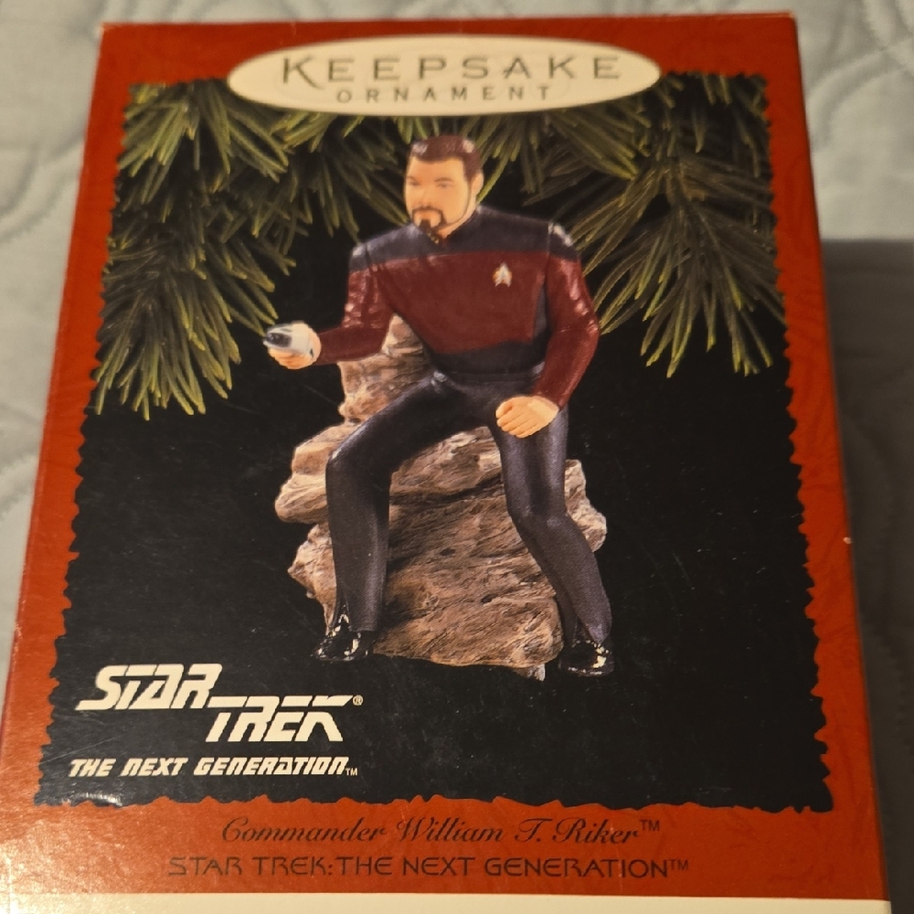 Star Trek Next Generation Keepsake Ornament Commander Riker